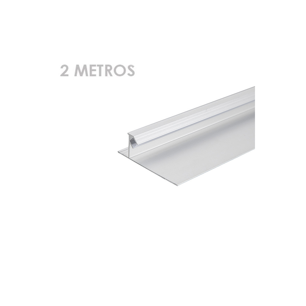 Perfil Aluminio De Superficie Blanco 2M LM3702 LEDME