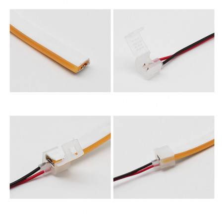 Neon flex monocolor Anschlusskabel 12-24V 6mm