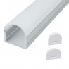 Perfil tira led alumínio retangular 20 x 21 x 1000mm