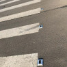 LED solar road stud with leg + reflector