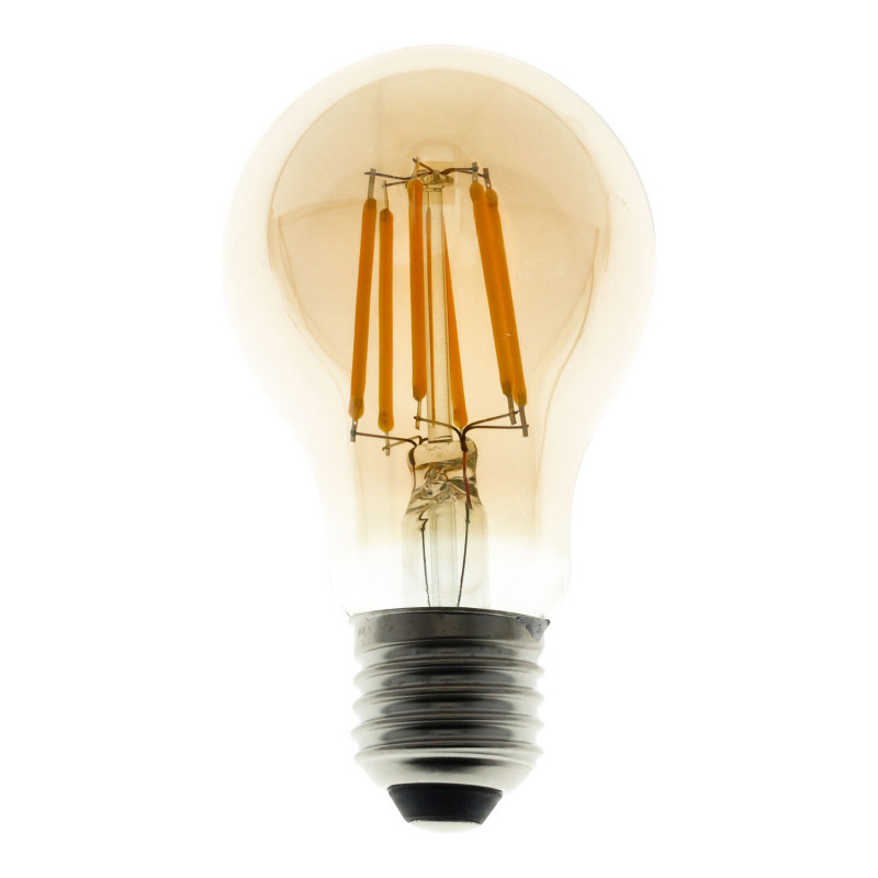 Ampoule à filament LED style vintage type poire 360º 6W chaud