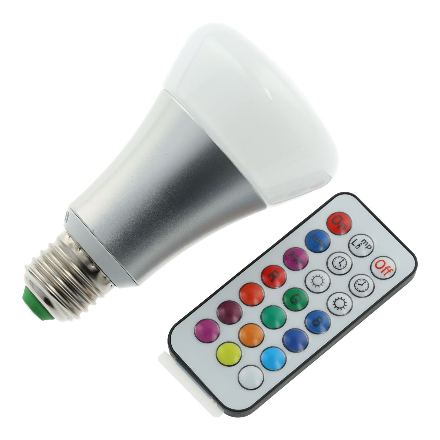 Ampoule LED - 10W - 270º - E27 - RGB + Blanc + Télécommande