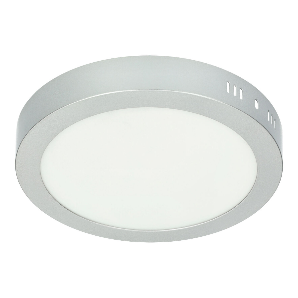 LED Ceiling Light - Round, 18W silver