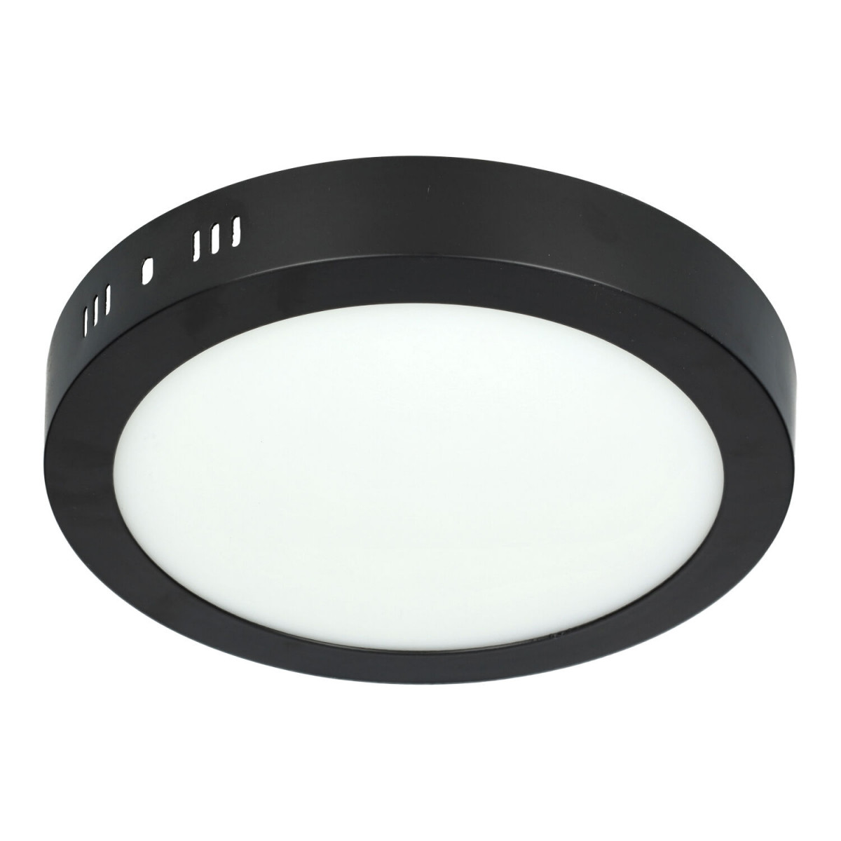 LED Ceiling Light - Round, 18W BLACK