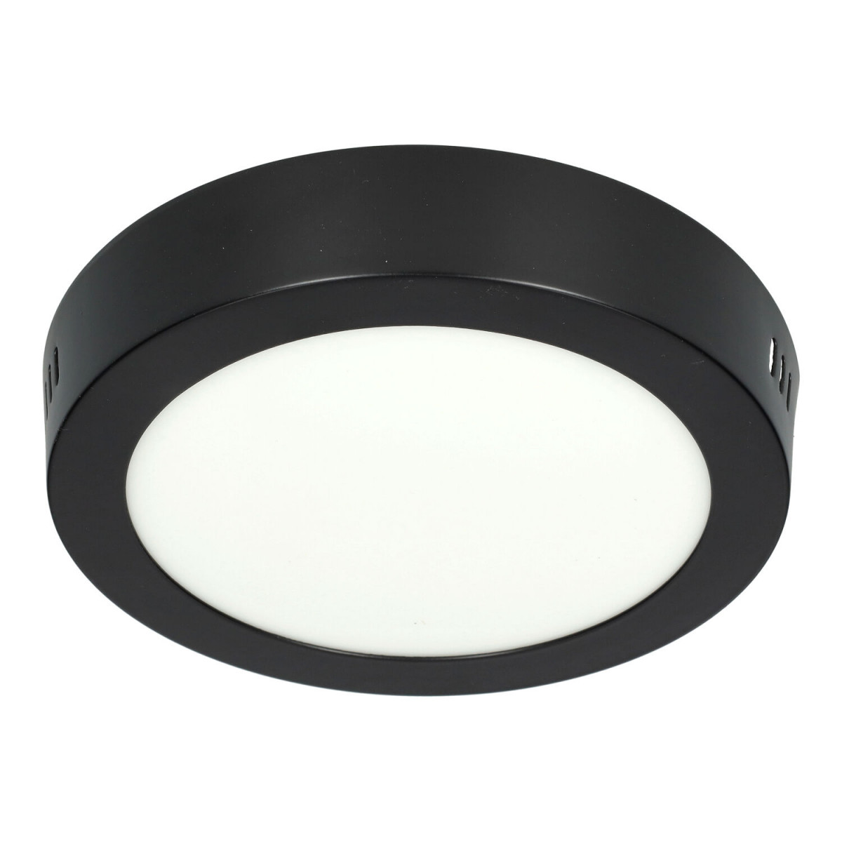 LED Ceiling Light - Round, 12W black housing