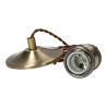 Porte-lampe vintage en céramique-métal bronze