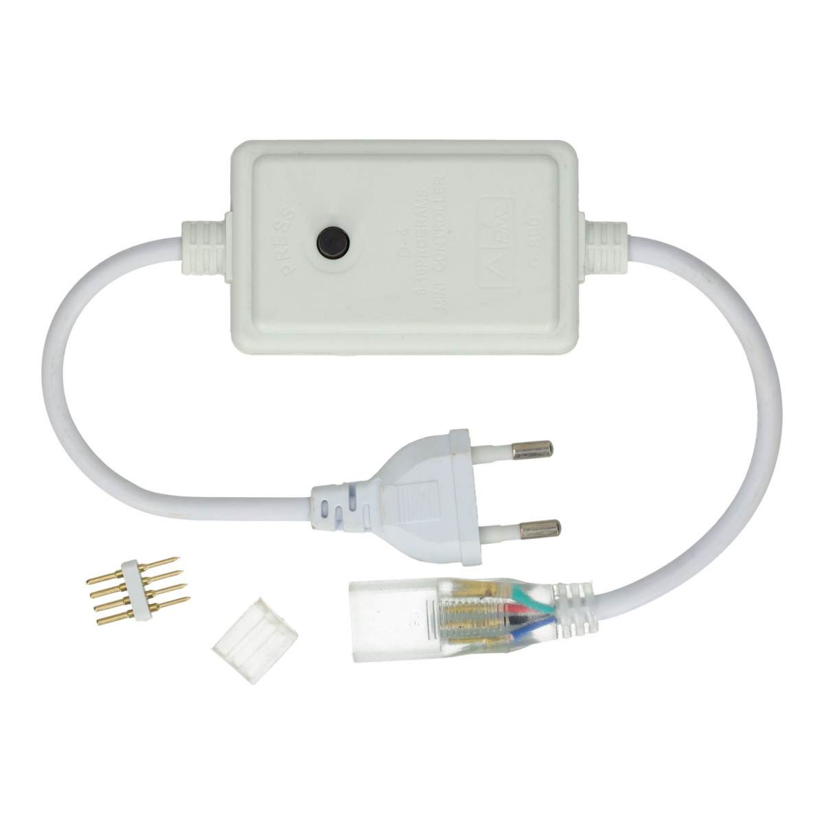 Controller Power Plug Kit for RGB 220V LED Strip - Type 2