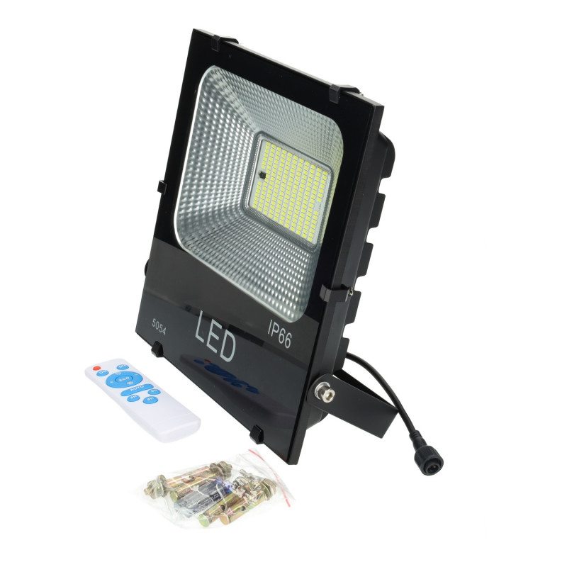 Solar LED Floodlight 150W 6500K Tafel: 6V/20W Battery: 3.2V/15000MaH Remote  Control [HO-SolarFL-150W-02]