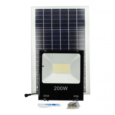 Projecteur LED Solaire 200W Panneau Solaire/Batterie [WR-MTX-200W-CW]