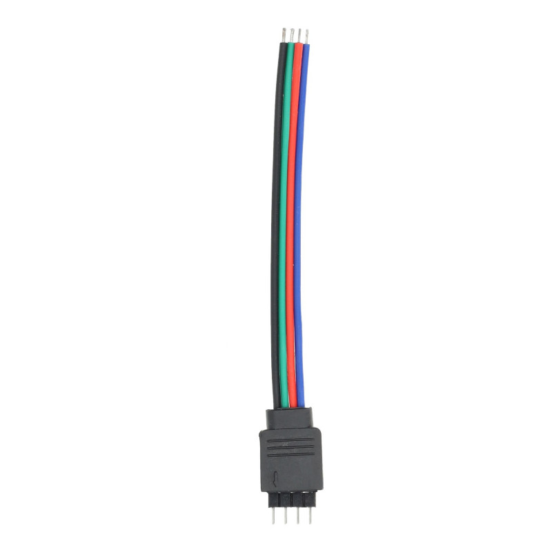 1M Cable Alargador Para Tiras De LED RGB Luz Tira Control Conector 4 Perno