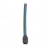 Cable conexión macho tira LED RGB (4 pin)