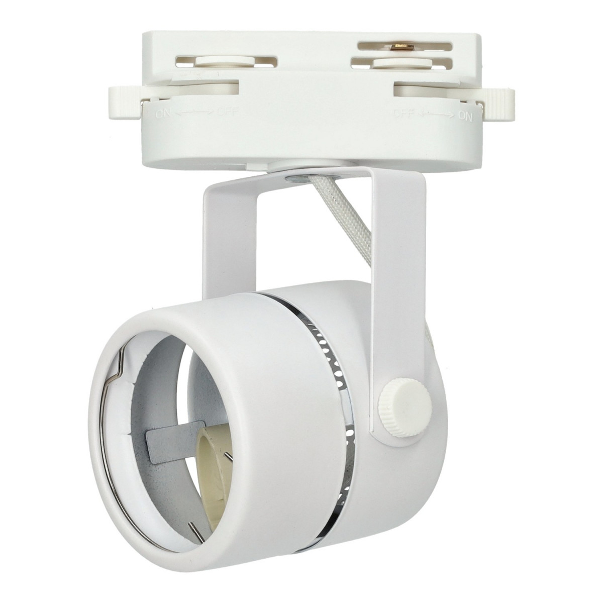 COMPACT Rail Spotlight - White, GU10 Lamps