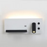 Lampada da parete a LED 7+3W USB + wireless charging sinistra
