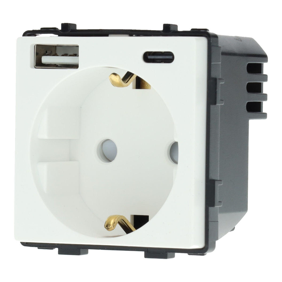 Simon M113386 Base Presa 2 Poli Bianco - Serie 31