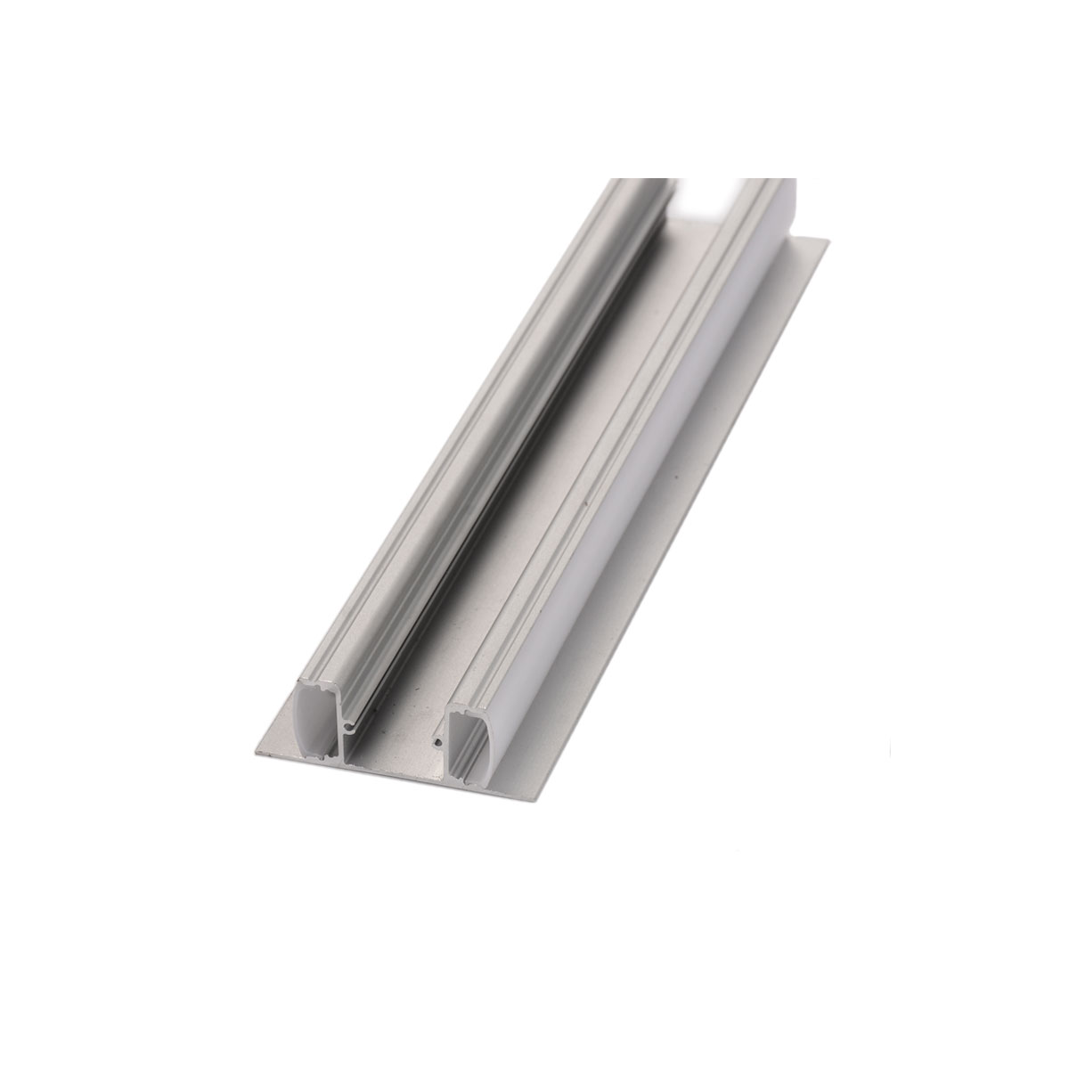 Perfil aluminio tira led iluminación lateral doble 1m