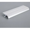 White aluminium profile for led strip 2m for baseboard