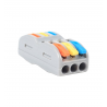 Quick connector 3 inputs 3 outputs 0.2-4mm²