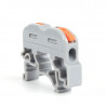DIN rail quick connector 1 in 1 out 0.08-4mm²