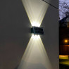 Luz de parede solar LED bidireccional 6 LEDS IP54