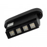 Foco Carril LED lineal 12W orientable negro