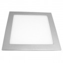 Dow. panel 18W cuadrado PLATA luz blanca