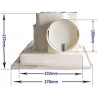 Extractor fan 25W 192 m³/hour