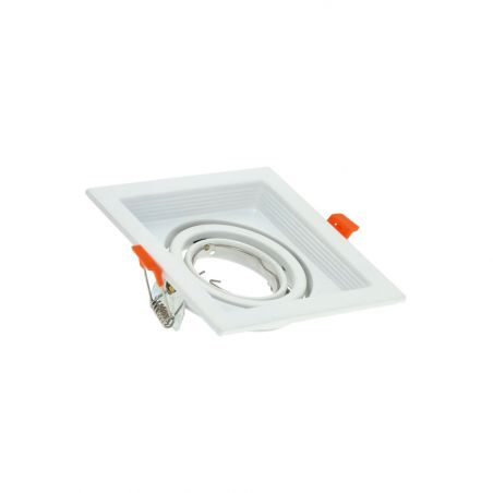 Telaio bianco regolabile per lampadina dicroica