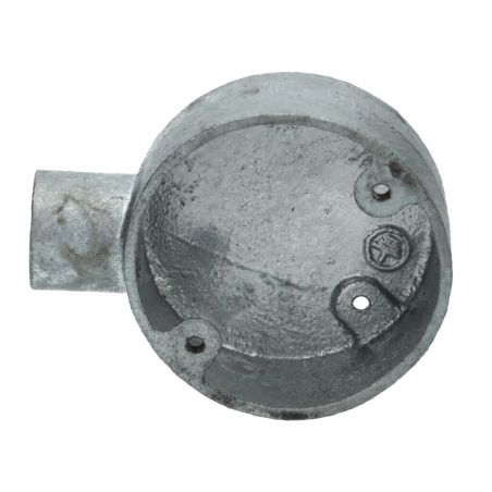 Caja terminal metálica redonda