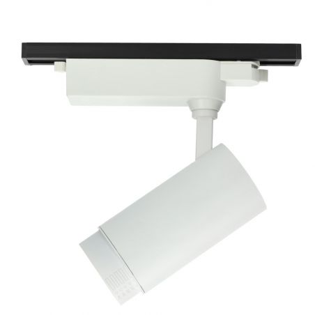 Projetor de calha LED branco de 30W ângulo ajustável 3CCT