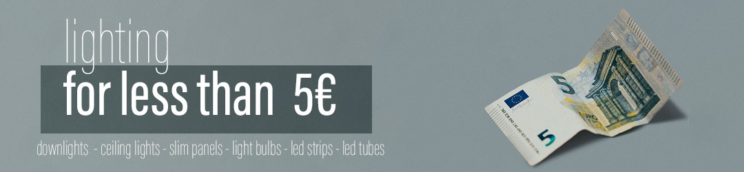  Lighting for home and business for less than 5€. Save with Masterled and the best downlights, bulbs, LED strips, LED tubes and strips, ceiling lights... 