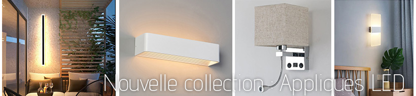  Nouvelle collection d'appliques LED d'intérieur et d'extérieur. Pour un usage domestique et commercial 
